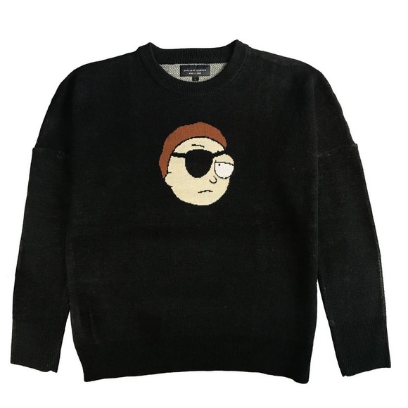 RARE Evil Morty Rick and Morty Knit Sweater - Picture 1 of 9